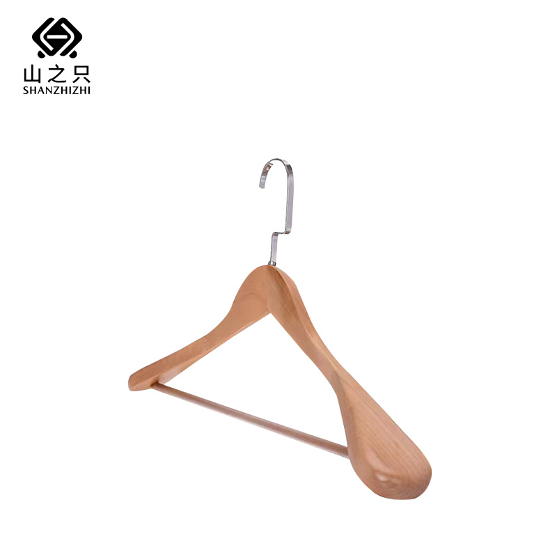 山之只 实木加宽衣架 44.5cm 个高清大图