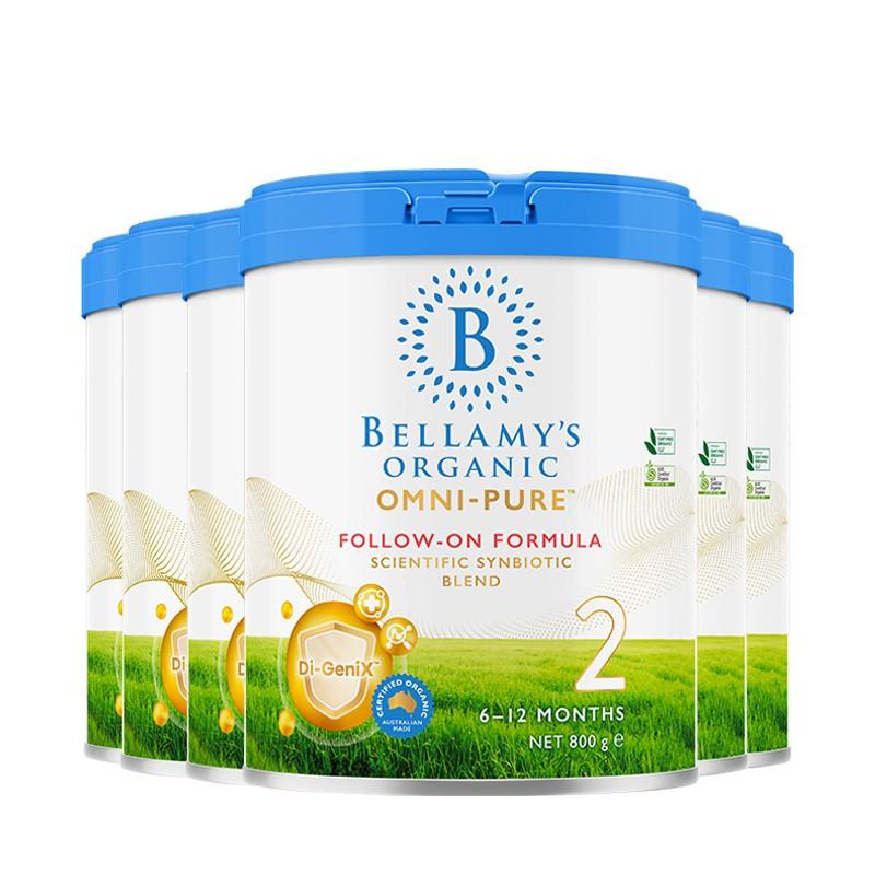 原装进口Bellamy’s贝拉米 OMNI-PURE有机婴儿配方奶粉2段0-6个月800g高清大图