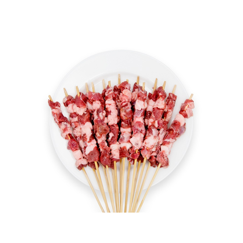 游牧御品 原切羊肉串 1000g 约30支装 草原7月龄羔羊腿肉 散养放牧 原肉原切 烧烤食材 BBQ
