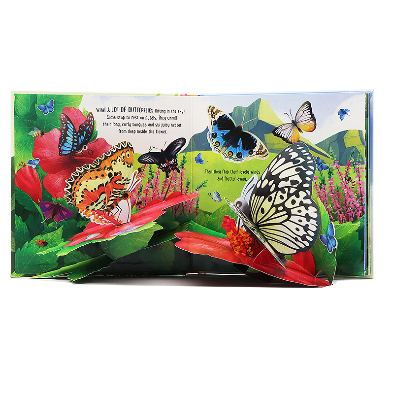 [正版]Usborne出品 蝴蝶立体书 英文原版绘本 Pop-Up Butterflies 科普读物 翻翻书 幼儿智力高清大图