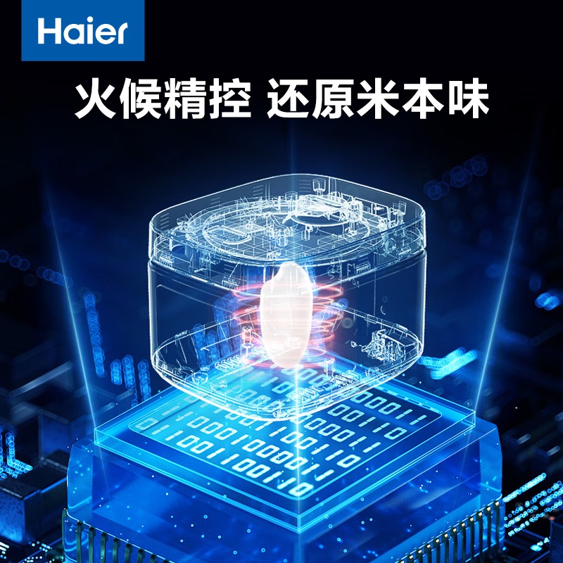 海尔(Haier) 3L触控彩屏电饭煲HRC-ZDCA14110高清大图