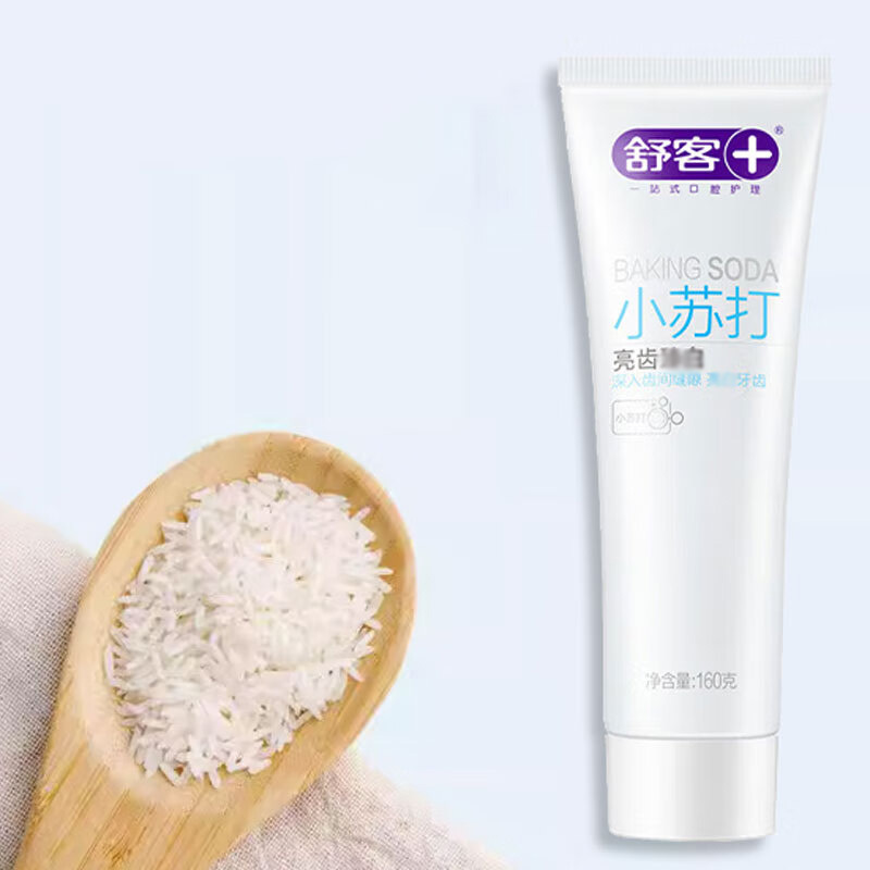 舒客牙膏小苏打炫白专业护龈防蛀清新沁爽(椒样薄荷)160g高清大图