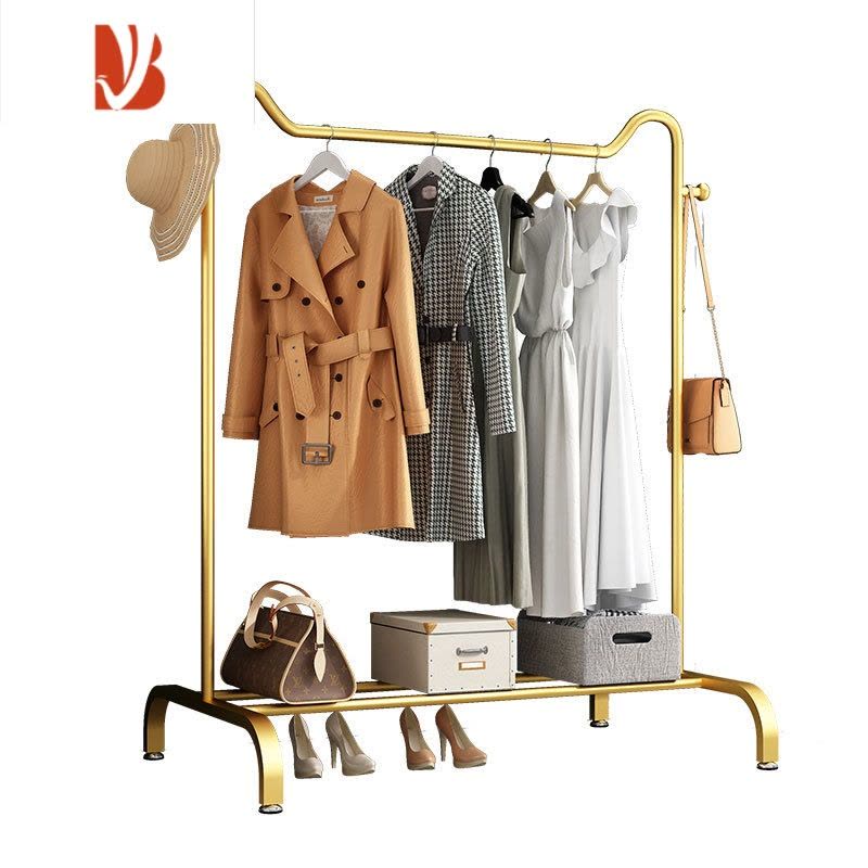 三维工匠猫耳朵款落地阳台晒衣服架子宿舍晾衣架卧室家用晾衣杆室衣架图片