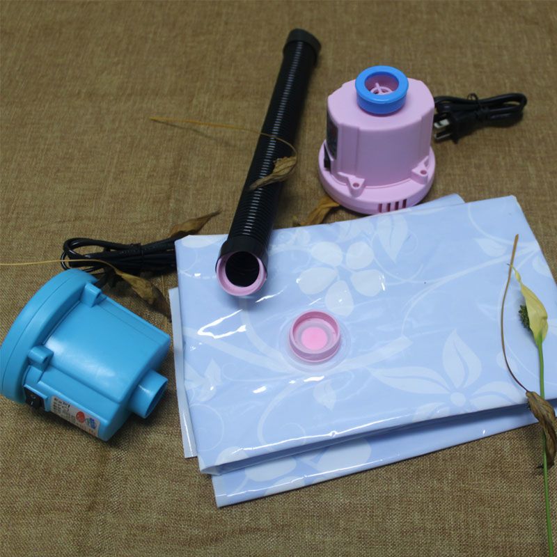 送通用管真空抽气泵压缩袋真空泵家用收纳袋排气泵高功率通用粉色电