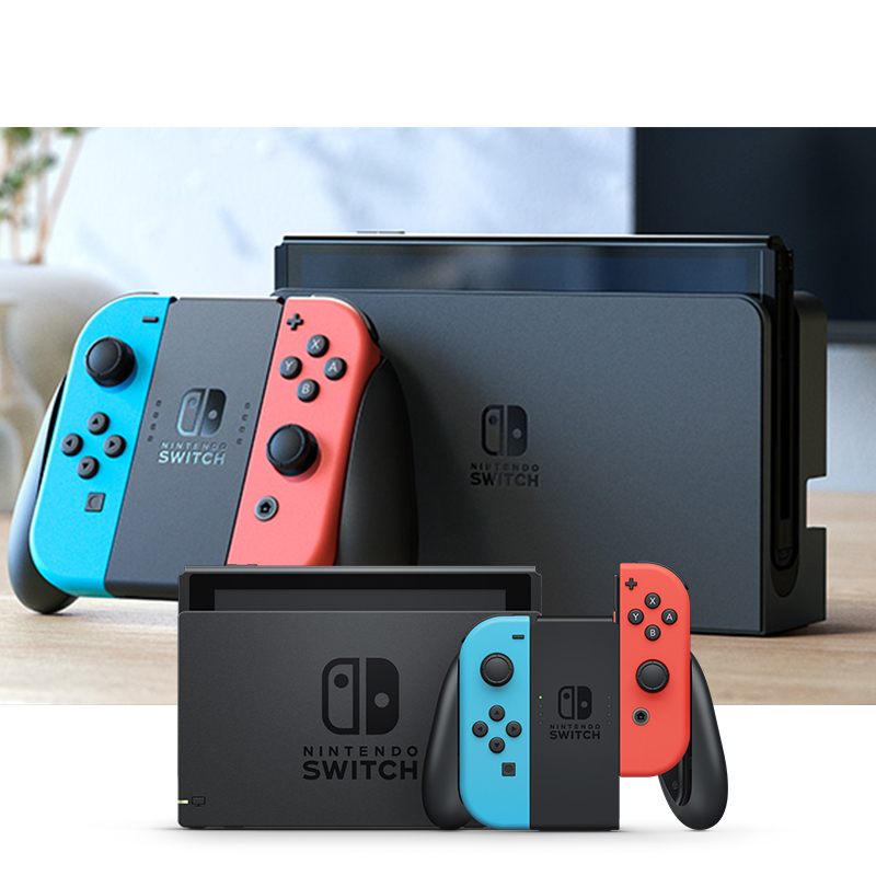 Nintendo Switch任天堂OLED版主机(红蓝)+马车8卡带