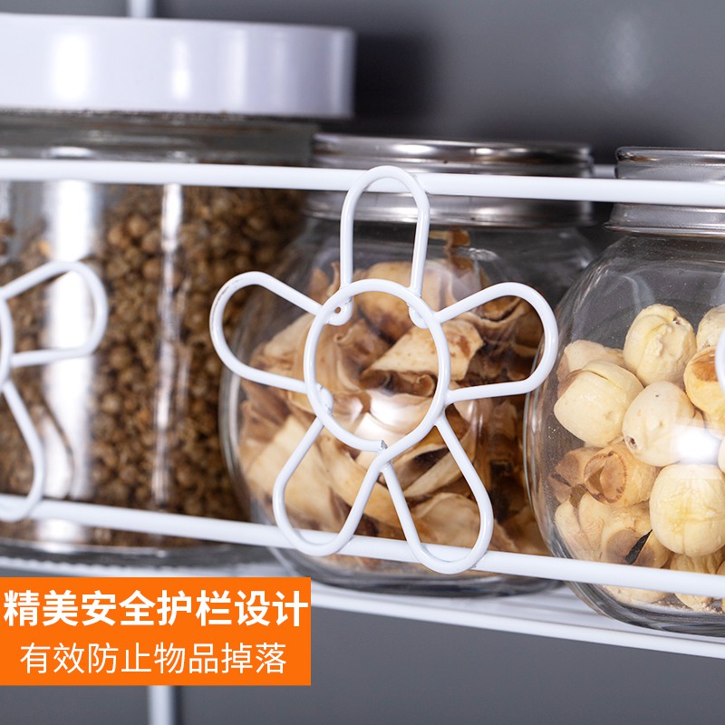 冰箱置物架厨房用品冰箱侧面挂架多功能家用侧壁挂篮保鲜膜收纳架收纳层架 三维工匠高清大图