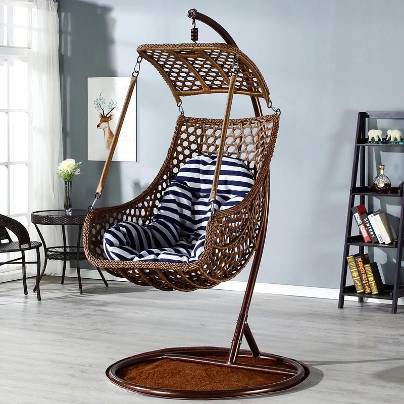 吊篮藤椅单人吊椅室内欧式家用室内懒人秋千鸟巢阳台网红吊椅ins