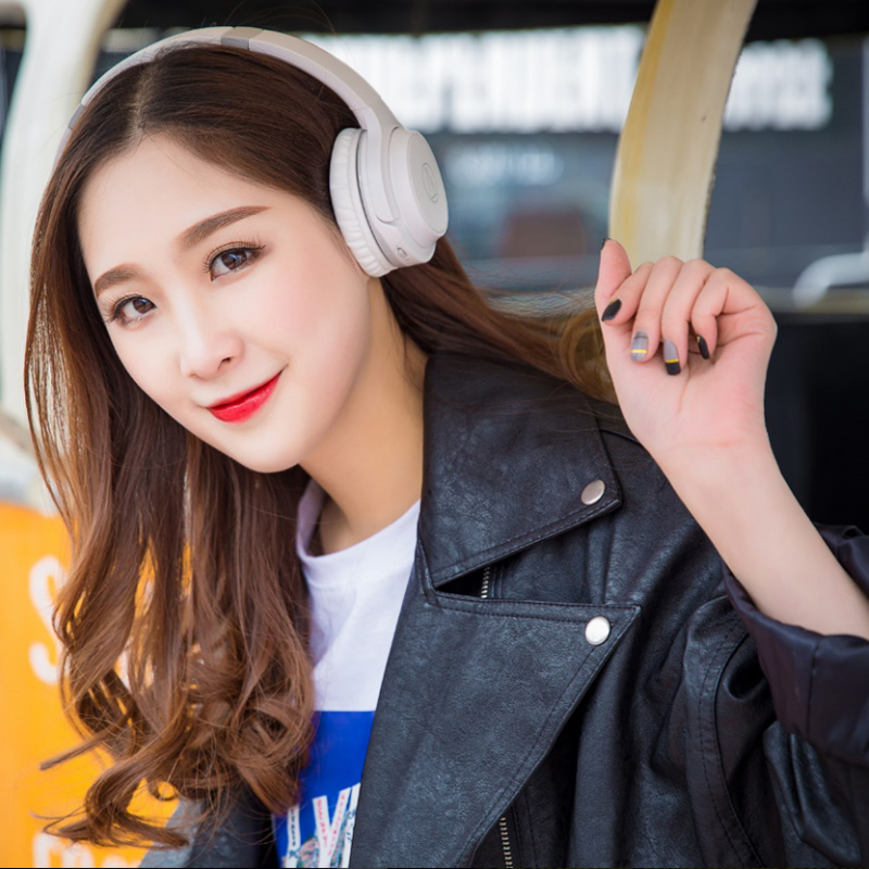 铁三角(Audio-technica)ATH-S200BT 头戴式密闭型无线蓝牙耳机 (白色) 手机耳机 无线耳机