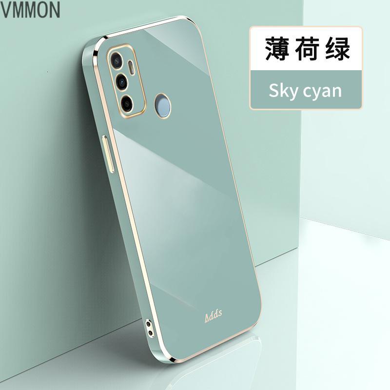 VMONNoppoa52手机壳oppoa53保护oppoa32硅胶套oppo A53镜头全包A52直边电镀A32防摔纯色