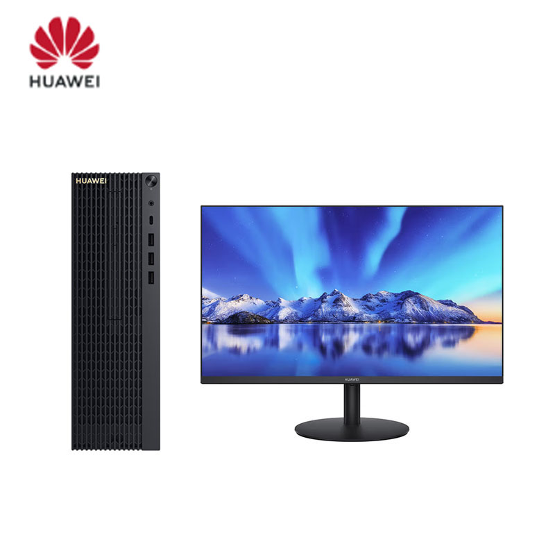 华为擎云W525 八核16G内存256GB+1TB+23.8寸显示器高效办公台式电脑套装机
