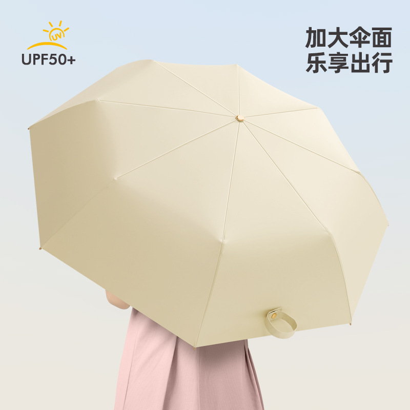寰泽智创8骨手动彩胶晴雨伞HZ-SY05