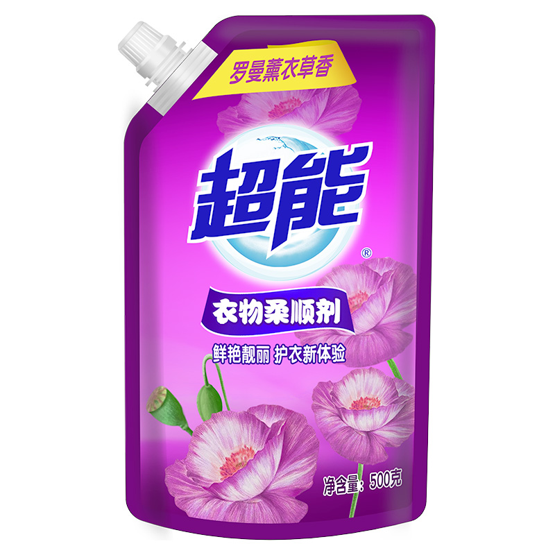 500g超能衣物柔顺剂(薰衣草香)[纳爱斯]高清大图