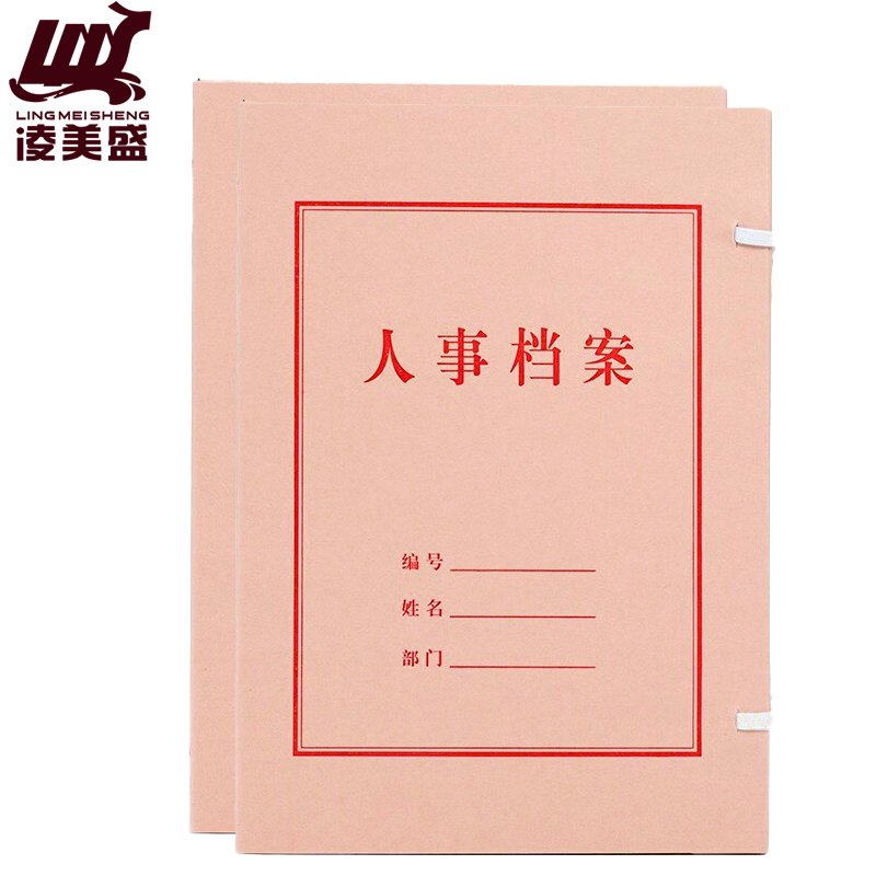 凌美盛 A4无酸纸 人事档案盒 45mm背宽RSDA33-1/个
