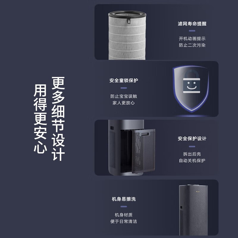 格力(GREE) 空气净化器KJ580G-A01家用公司办公室净化机 甲醛PM2.5双数显甲醛真分解除菌消毒高清大图
