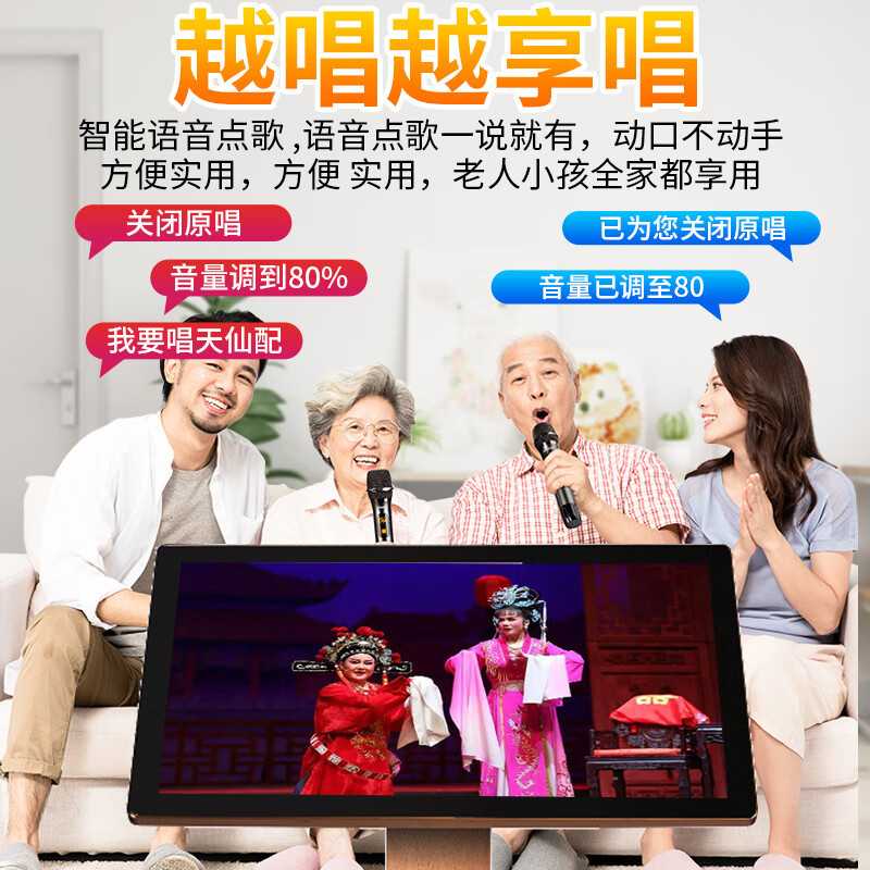 山水(SANSUI)FK-101 家用电视客厅音响套装 大音箱 FK101三分频10单元音响+功放+美声U段话筒高清大图