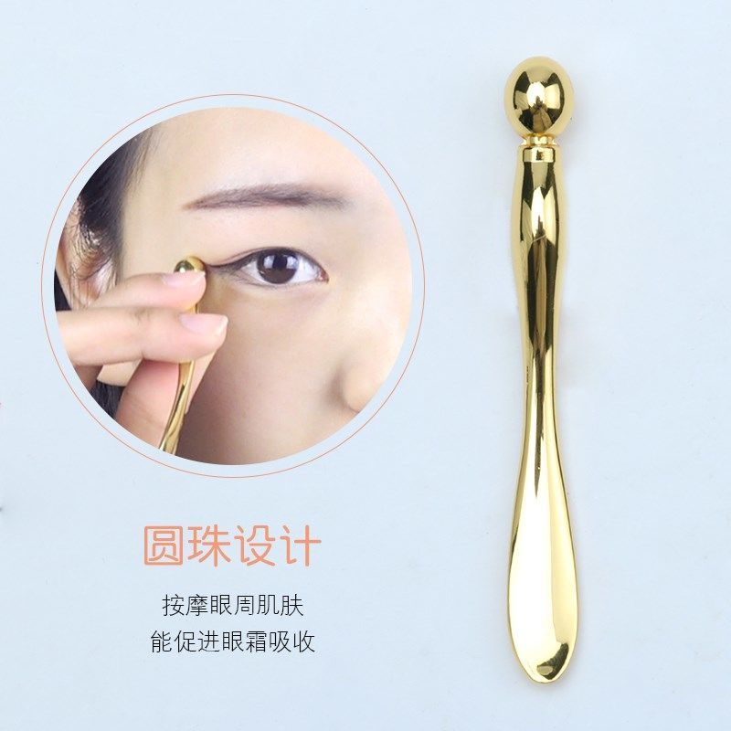 面霜挑棒眼部按摩面部美容精华导入电动眼霜棒挖勺仪刮双眼皮滚珠 面霜眼霜挑棒、小号1支、袋装