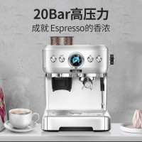 惠而浦(Whirlpool)咖啡机WCF-CY271D 意式咖啡机研磨一体全半自动一键打奶泡办公室商用