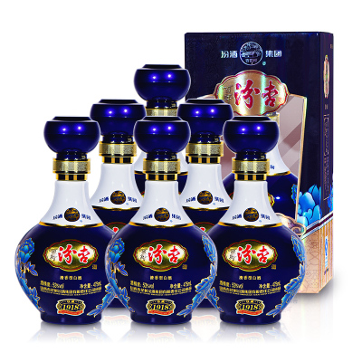 汾酒集团 百年汾杏名酿 53度 475ml*6瓶整箱装 清香型白酒