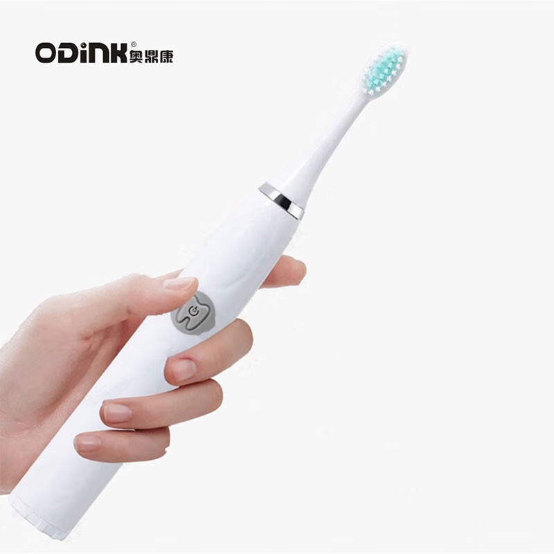 奥鼎康(ODINK) 声波电动牙刷牙齿清洁自动牙刷可更换刷头牙齿护理 电池款A-K3800 白色