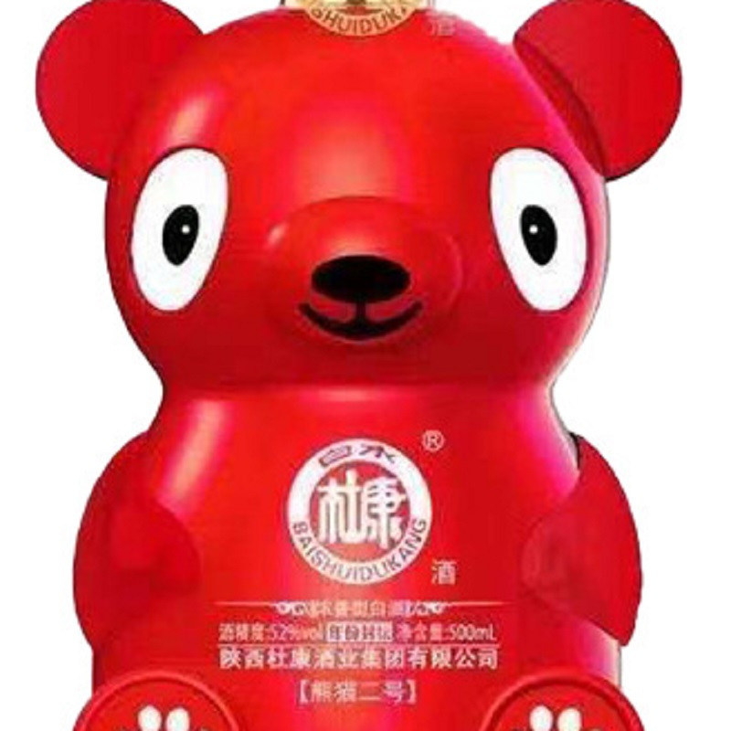 杜康白水年份封坛熊猫二号52度浓香型白酒500ml单瓶