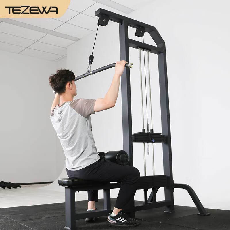 TEZEWA 综合训练器商用龙门架高位下拉力量训练家用健身器材高清大图