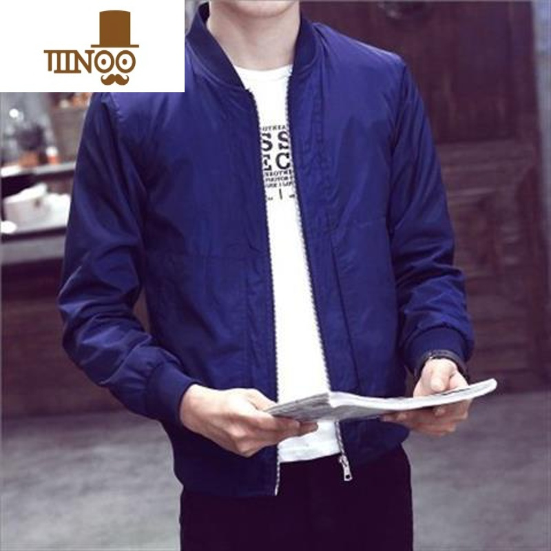 YANXU男士2021新款夹克韩版潮流黑色外套棒球服春装休闲上衣潮