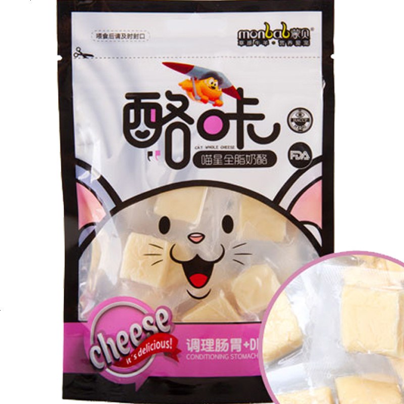 酪咔喵星全脂奶酪猫零食益生菌补钙保护肠道60g