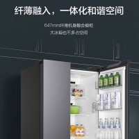 海尔(Haier)538升对开门嵌入冰箱 一级双变频节能 精控多路送风 智+魔方视窗 BCD-538WGHSSEDB9