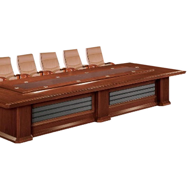 大央会议桌H-60819 6000W*2000D*760H 办公家具会议桌长方形大型长桌简约现代会议室洽谈桌高清大图