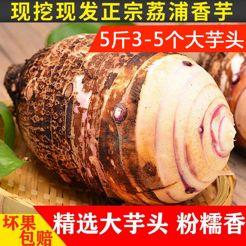 荔浦芋头新鲜现挖当季香芋新鲜槟榔紫藤芋头1斤/3斤/5斤/9斤高清大图