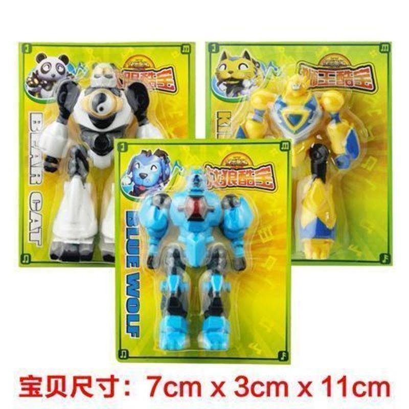 蛙王大眼战狼快乐酷宝3玩具2王大眼战宝雷全套变形机器人儿童男孩