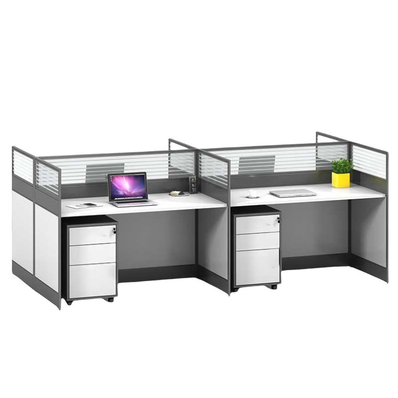 铭思达屏风工位王字型四人位套高清大图