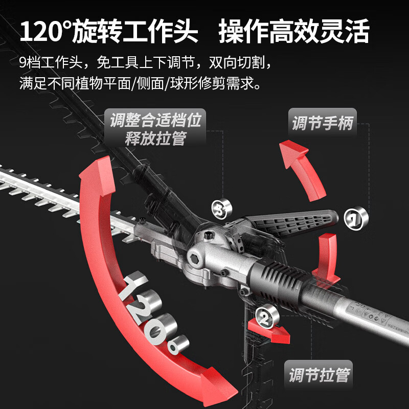 东成 充电式无刷高枝剪 DCYD40211(H2S型)20V+20V 6.0ah双包高清大图