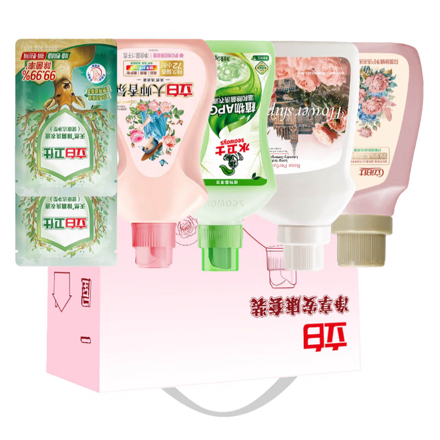 立白漫野繁花洗护套装高清大图