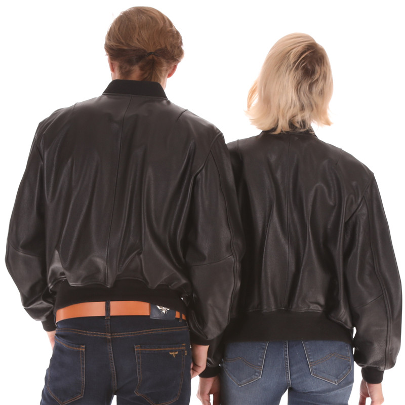 ma1真皮皮夹克皮衣空军版航空真皮外套女男修身棒球服修身厚牛皮