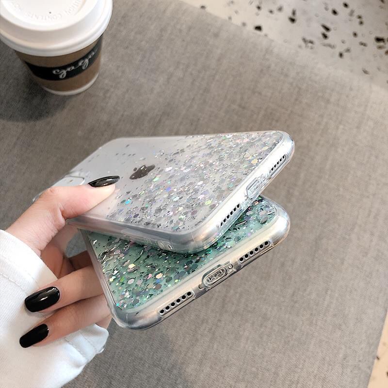 火豹静态流沙闪粉星星适用华为ov/6se手机壳p10/p20透明p30软ov5/4e/2s/3i/3