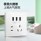 公牛(BULL)开关插座/86型暗装墙壁插座/网络面板/大面板白色 三位USB五孔