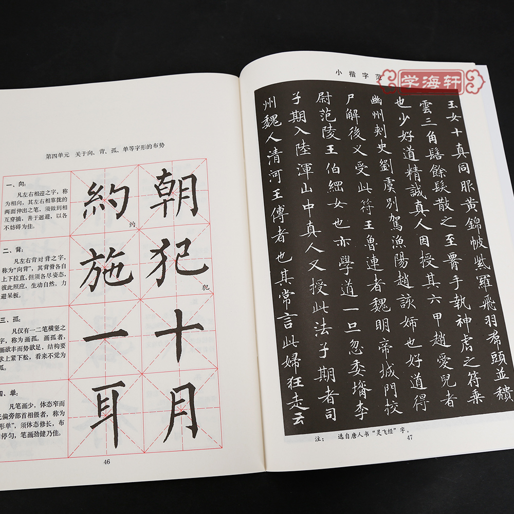 [正版]学海轩柳体中学生字帖叶圣陶题中小学柳公权神策军玄秘塔楷书毛笔字帖书法书籍唐人写经钢笔行楷荷塘月色笔法上海书画出高清大图