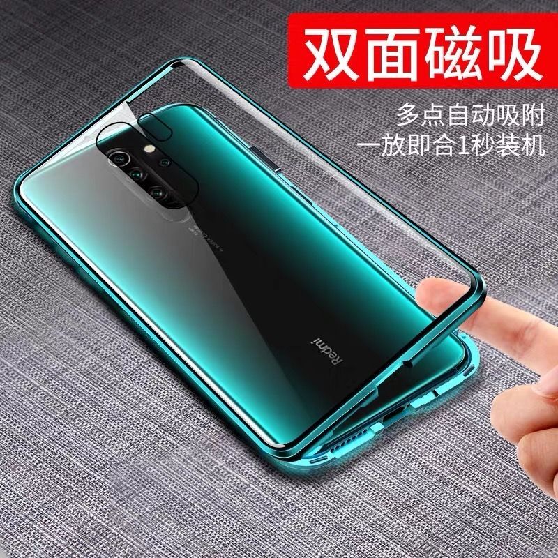 OPPO A11X手机壳A11万磁王双面玻璃磁吸全包防摔金属保护套男女款 OPPO A11 双面玻璃[黑色]无需贴膜