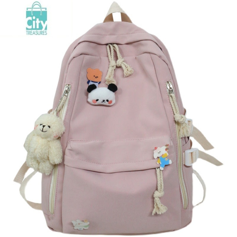 bangdou新款书包女韩版原宿初高中大学生背包ins风大容量简约可爱双肩