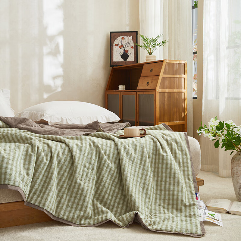天琴色织提花夏被-斐尔岛TQ-B128 200*230cm(单位:套)高清大图
