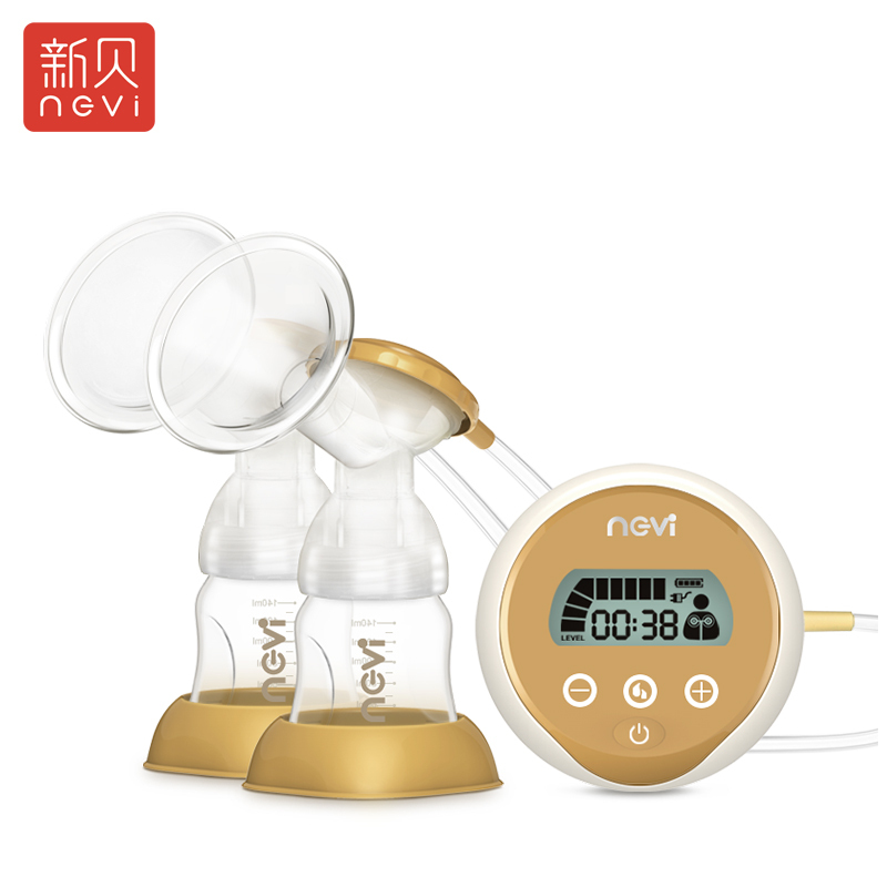 新贝(ncvi)智能电动单双边吸乳器(粉色) 双边吸奶器 XB-8703 国产(中国江苏无锡市)高清大图