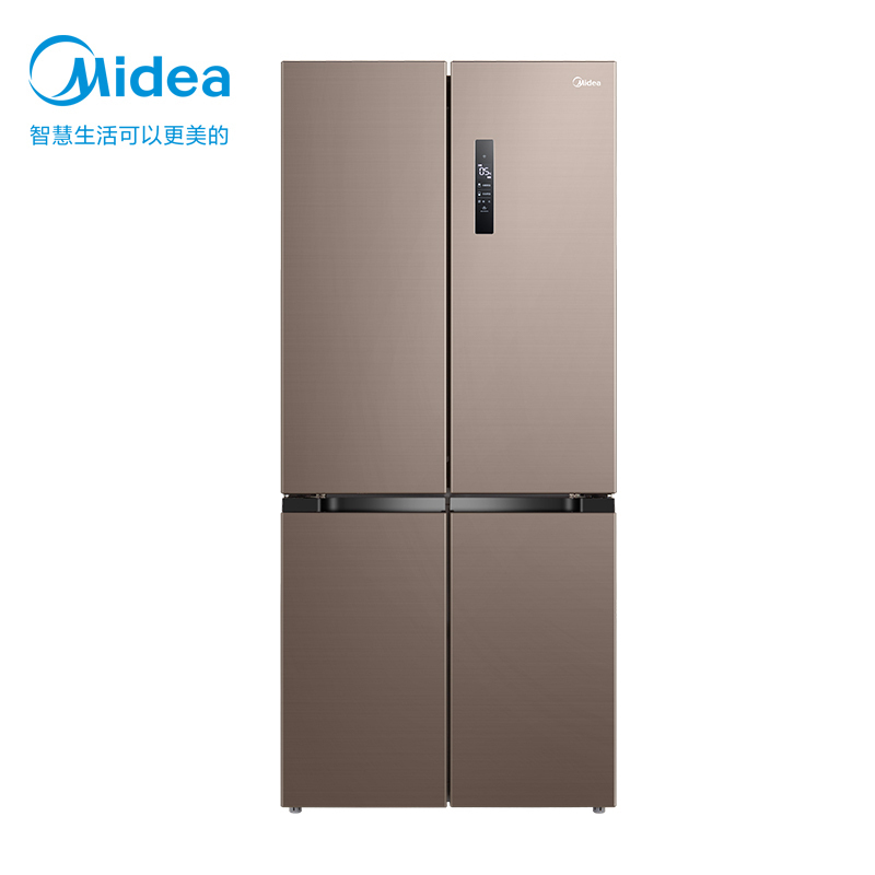 美的(Midea)495升十字对开门家用电冰箱风冷无霜一级能效智能调控变频节能BCD-495WSPZM(E)