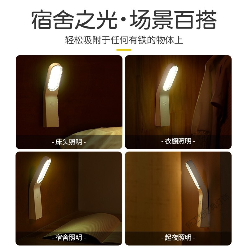 苏宁放心购 宿舍小台灯迷你床头阅读灯护眼充电led小夜灯学习神器寝室卧室书桌台灯高清大图
