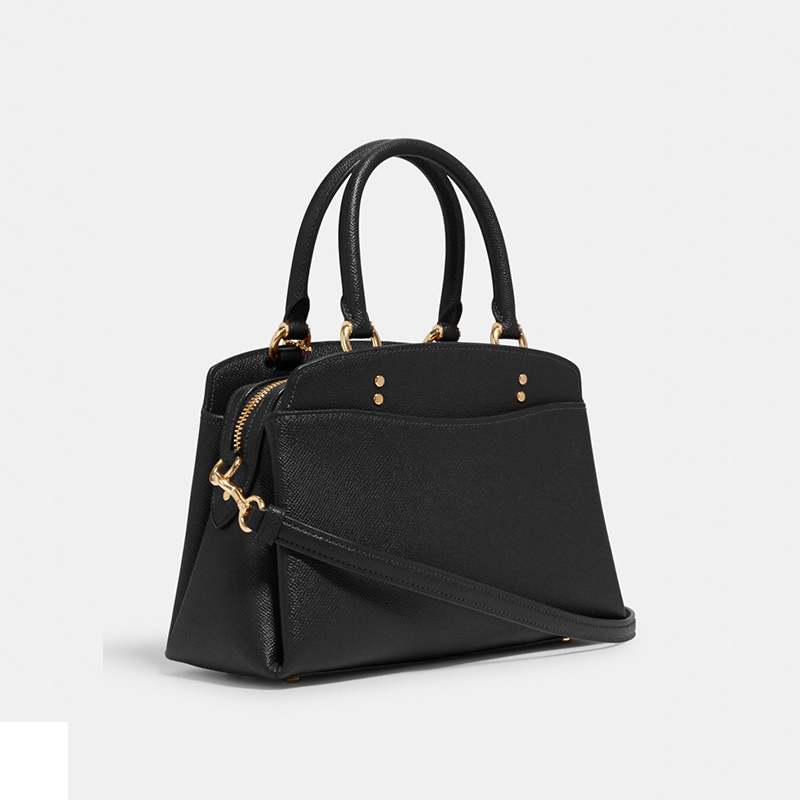 coach新款Lillie Carryall小号牛皮戴妃包 牛皮