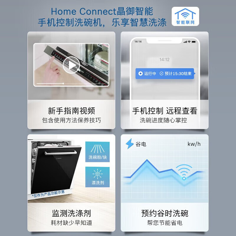 博世[黑金刚]SJS4HKB66C洗碗机独立嵌入式两用12套双重烘干 黑色高清大图