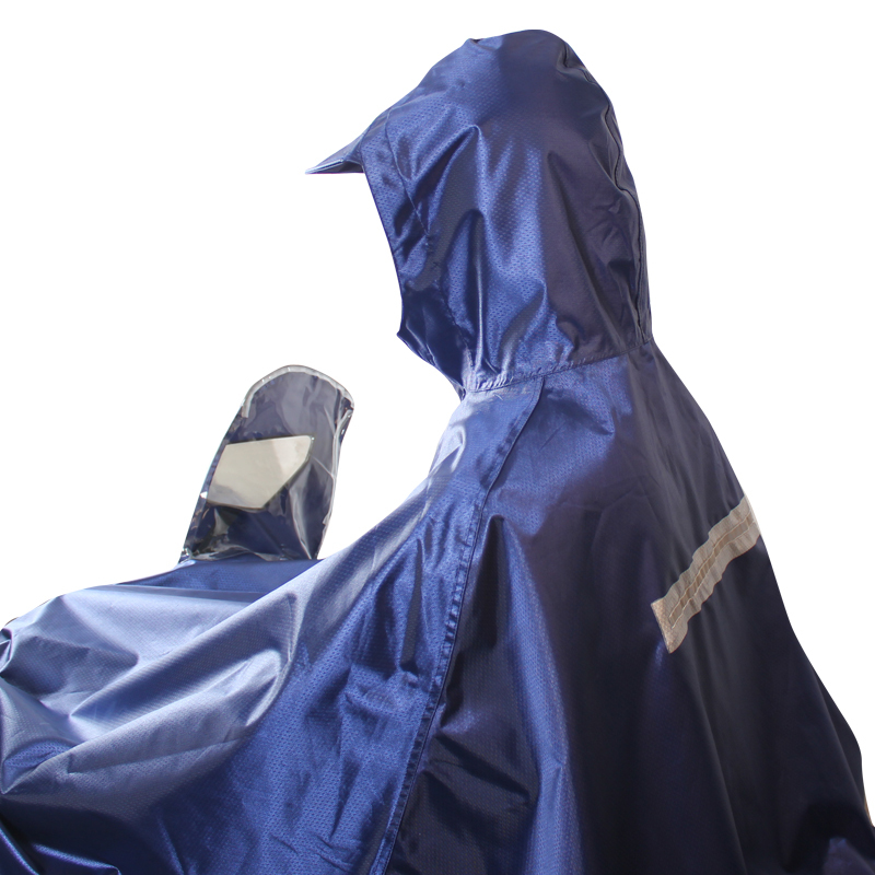 天堂 摩托车牛津布夜光条雨衣雨披 j210 藏青 (建议适穿165cm-185cm)加大加长 均码
