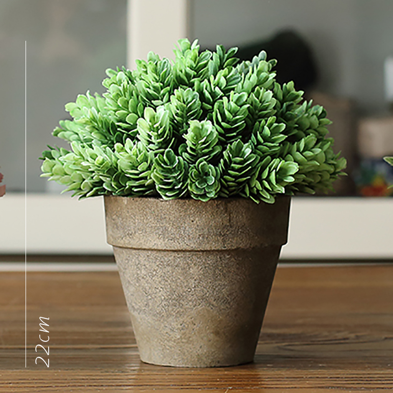 家柏饰(CORATED)仿真树球盆景 咖盆 绿植盆栽 花球球桌面餐桌装饰品 20高清大图