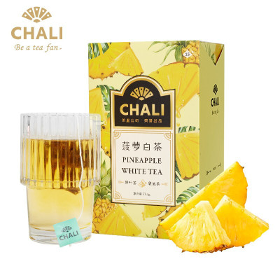 ChaLi茶里 果茶 菠萝白茶果粒花茶组合茶15包