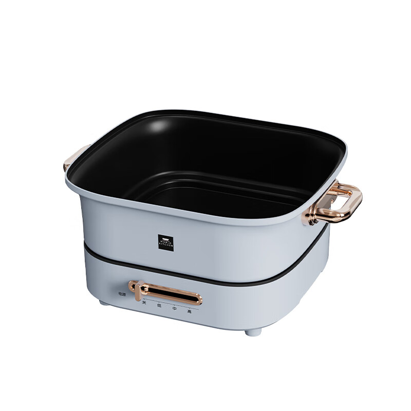康宁/WORLD KITCHEN多功能料理锅多功能煎烤 电火锅电热锅电煮锅WK-HEHP/KZ 4.5L高清大图